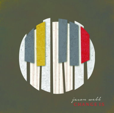 Album artwork with stylized piano keys and Jason Webb’s name